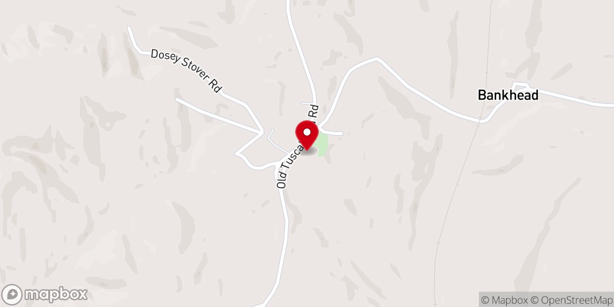 Map showing location of Sardis Church of the Nazarene