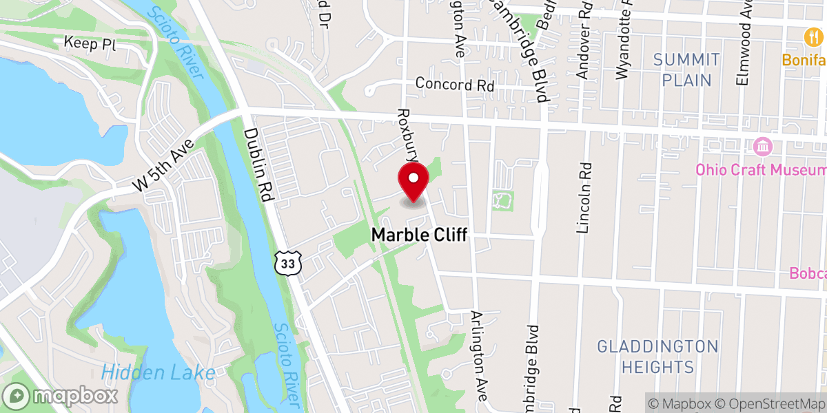 Map showing location of Our Lady of Victory Catholic Church