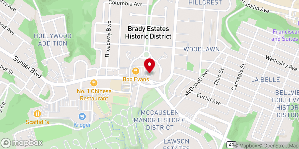 Map showing location of Daughters of St Dominic