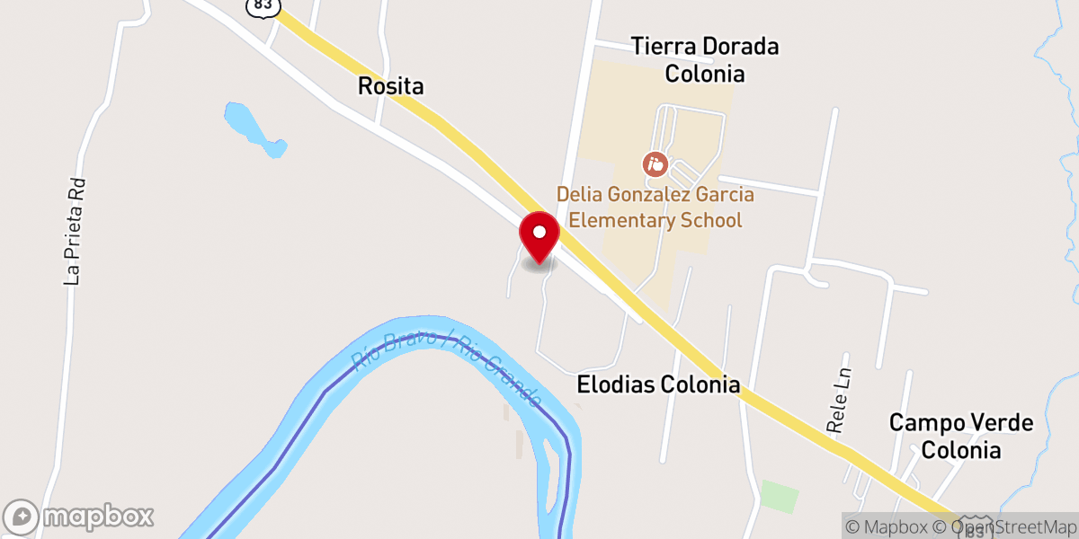 Map showing location of Santa Rosa de Lima Catholic Church