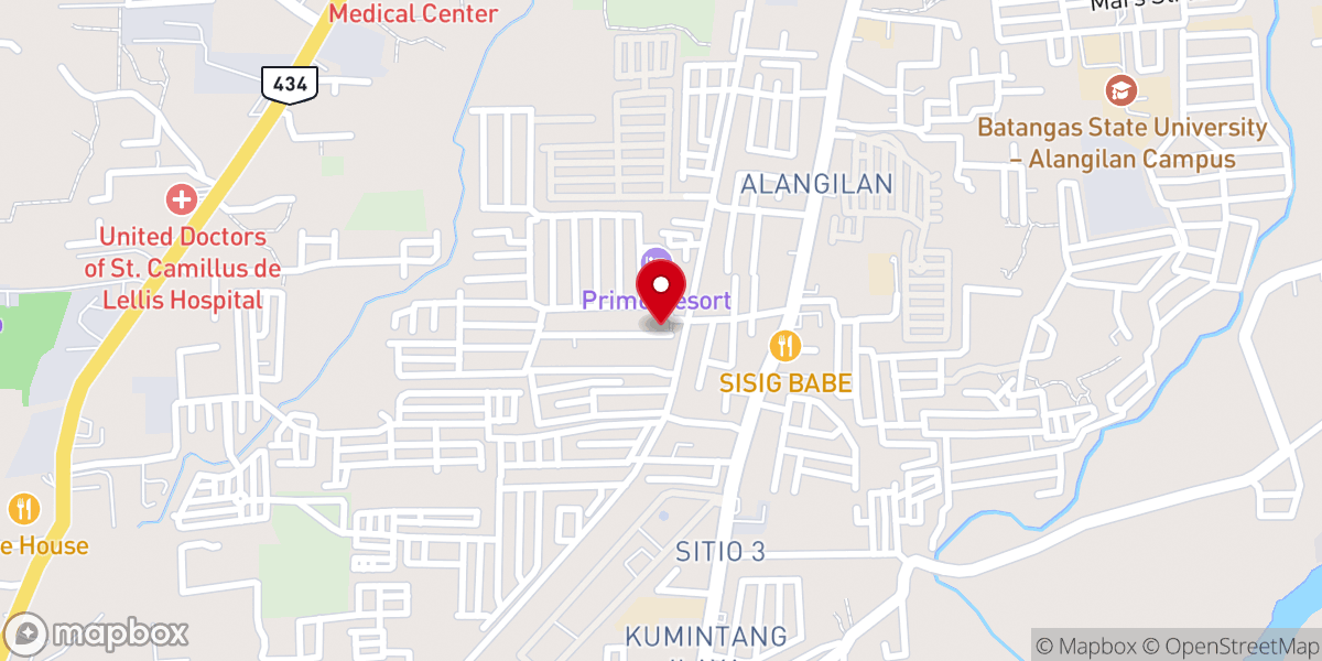 Map showing location of Jesus Our Abundant Life Church