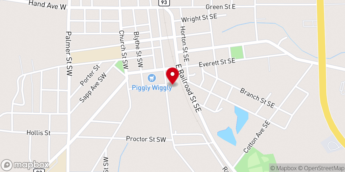 Map showing location of The Connection Church 214 Youth Building