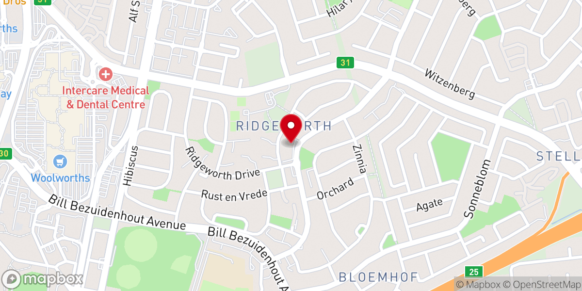 Map showing location of NG KERK Uitsig (Dutch Reformed Church)