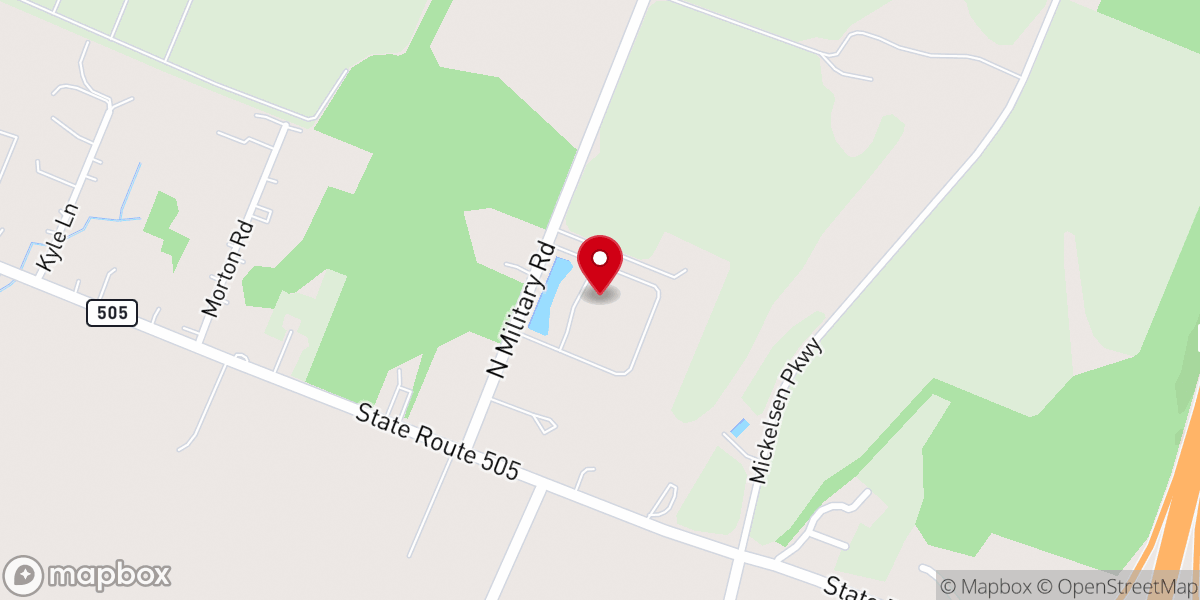 Map showing location of Old Apostolic Lutheran Church of Winlock