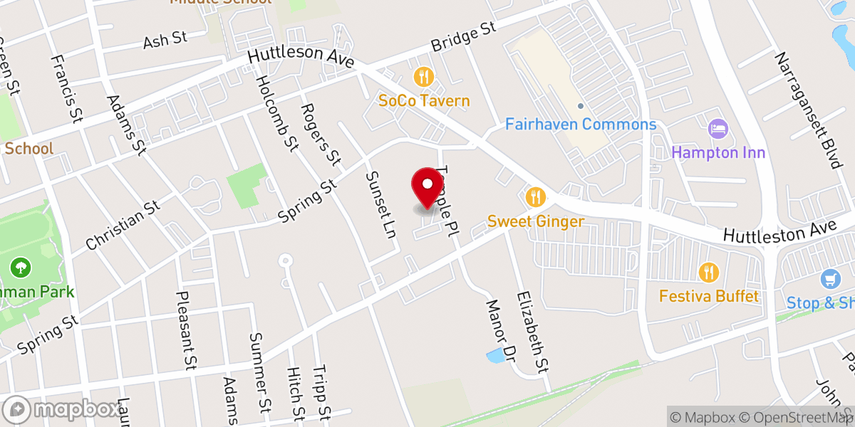 Map showing location of Trinity Lutheran Church (ELCA)