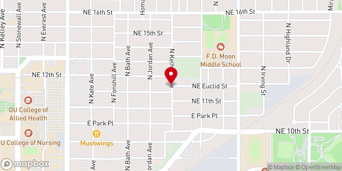 Map showing location of Bread of Life Baptist Church