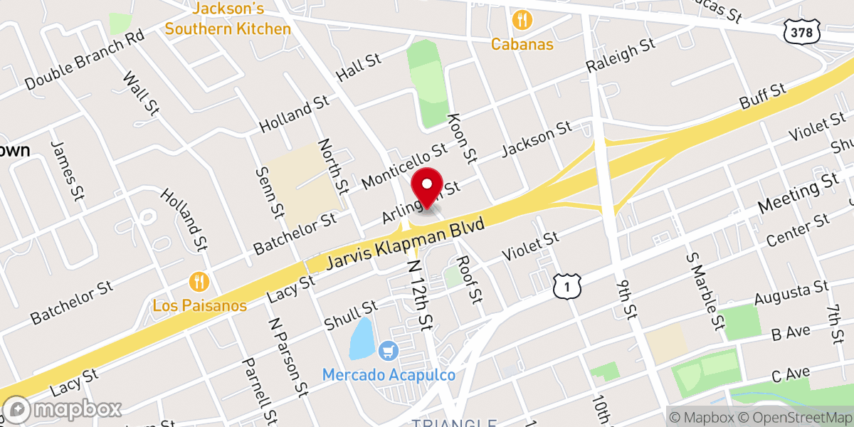 Map showing location of House of Prayer