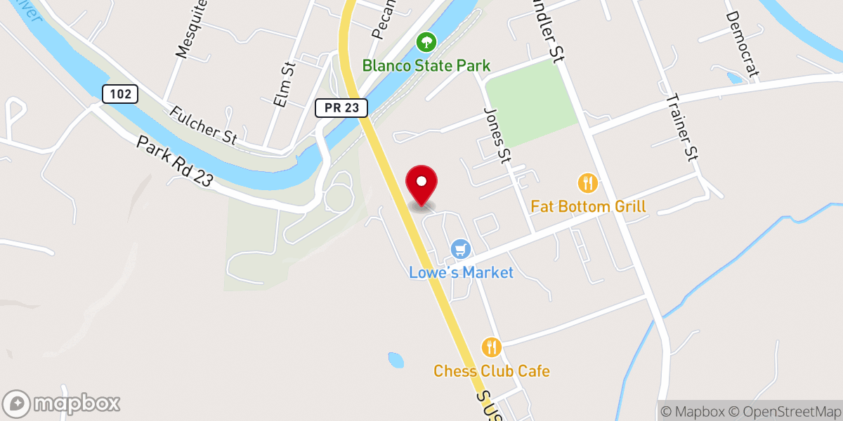 Map showing location of Ark Revival Ministries