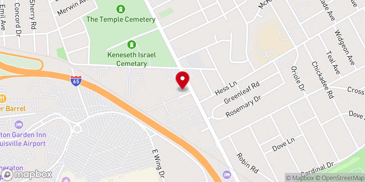 Map showing location of Fourth Presbyterian Church