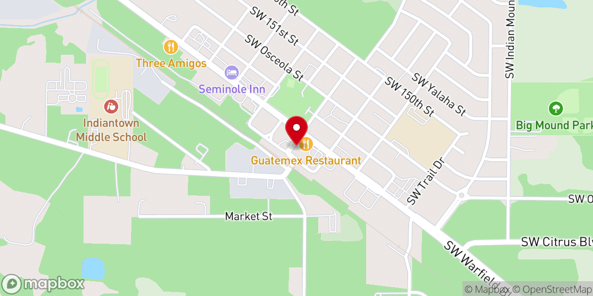 Map showing location of Mision Palabra En Accion Fl
