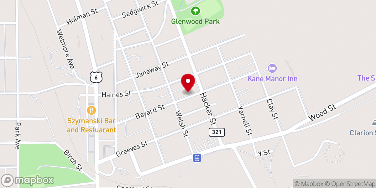 Map showing location of Living Waters Free Methodist Church Of Kane