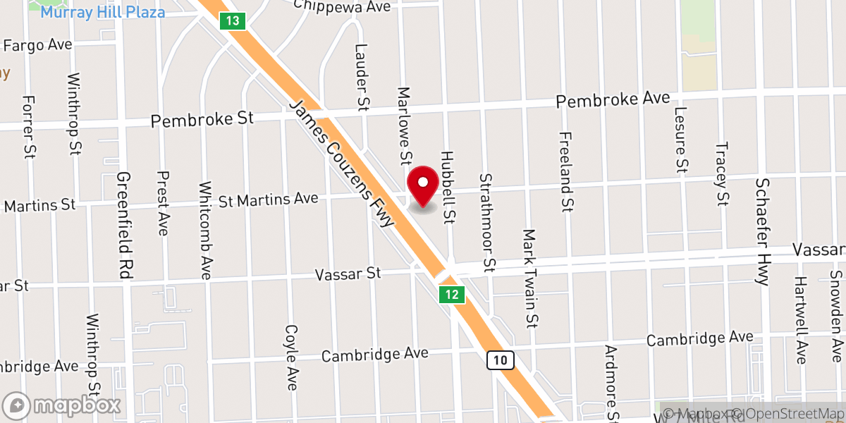Map showing location of Gracious Saviour Evnglcl Lutheran