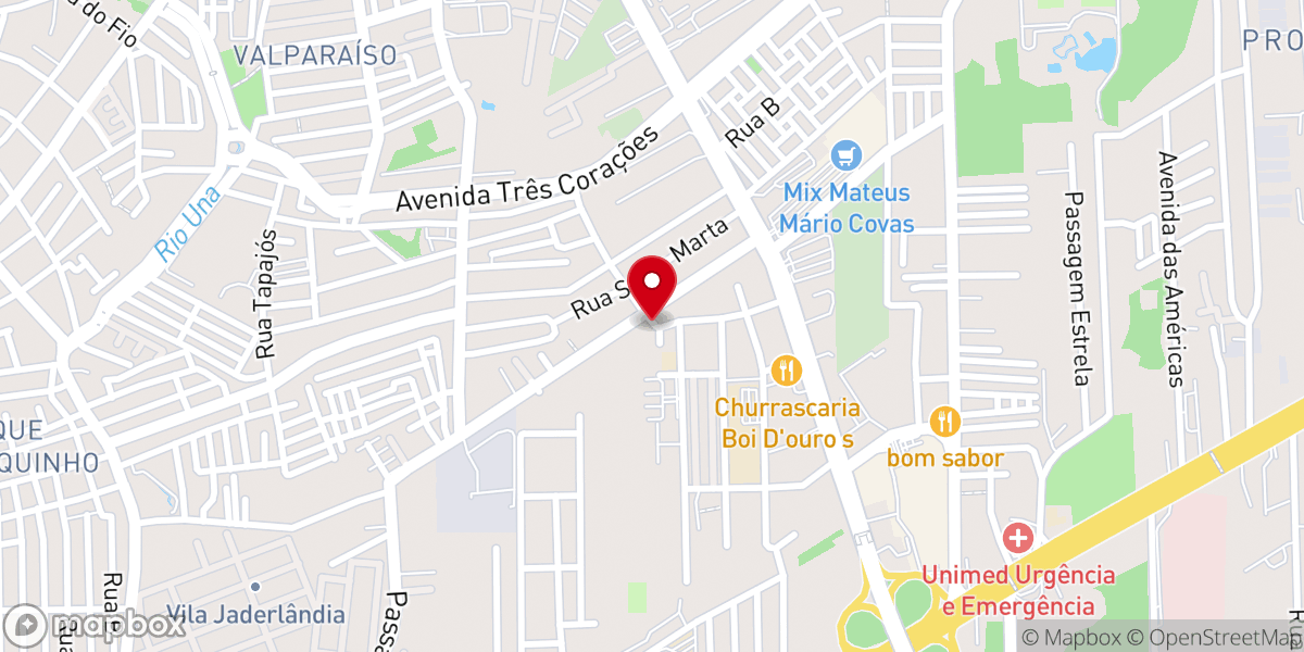 Map showing location of Assembleia de Deus - Coqueiro - Lírio dos Vales