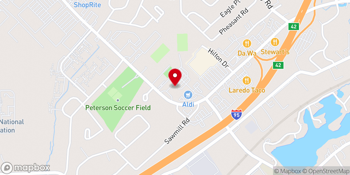Map showing location of Saint Louis Church