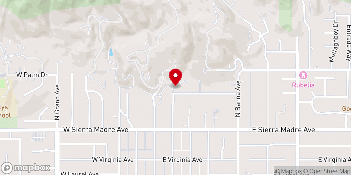 Map showing location of Glendora Spanish Seventh-Day Adventist Church