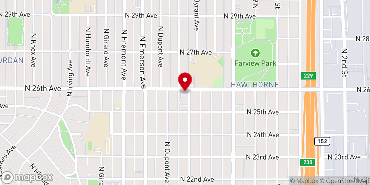 Map showing location of New Salem Baptist Church