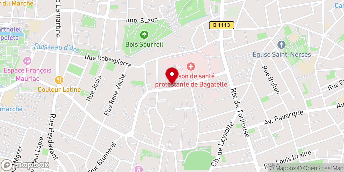 Map showing location of Chapelle de l'Eglise Réformée de France