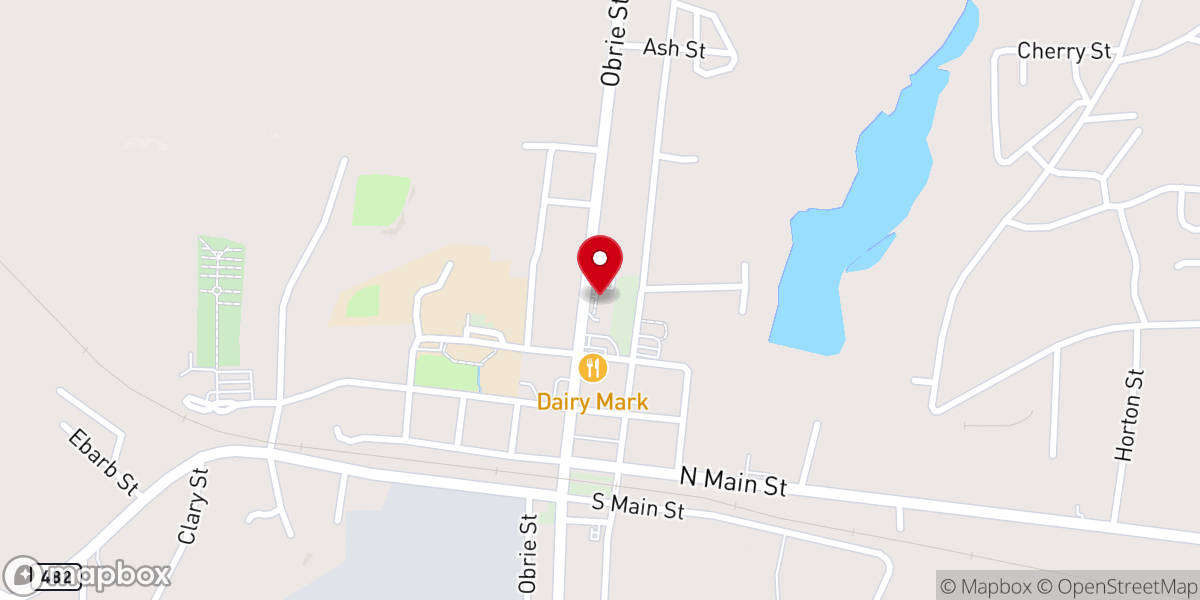 Map showing location of First United Methodist Church