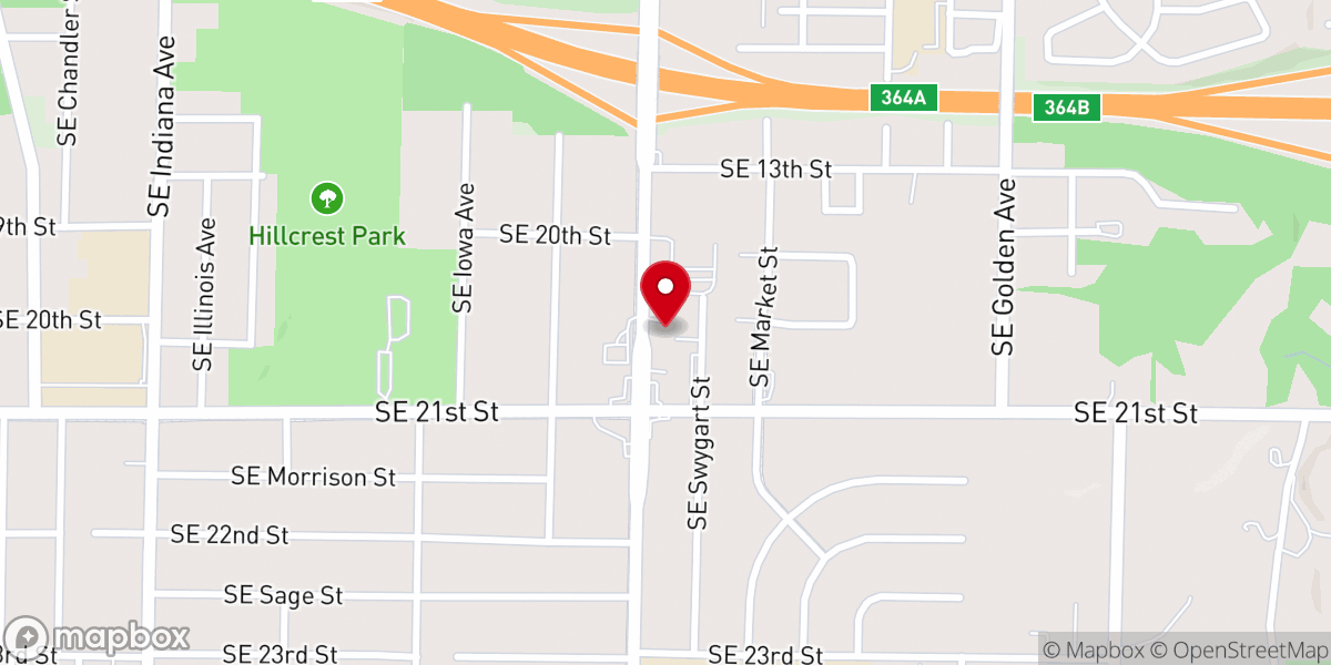Map showing location of True Light Baptist Church