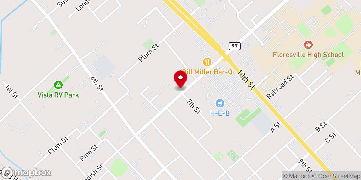 Map showing location of New Life Church