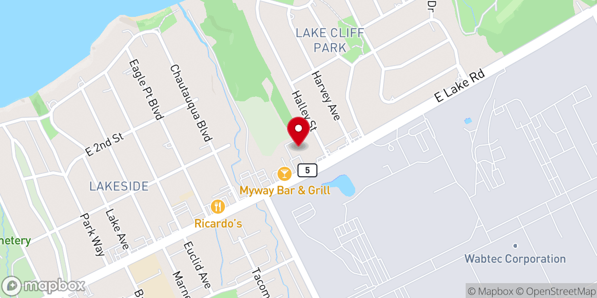 Map showing location of Eastminster Presbyterian Church