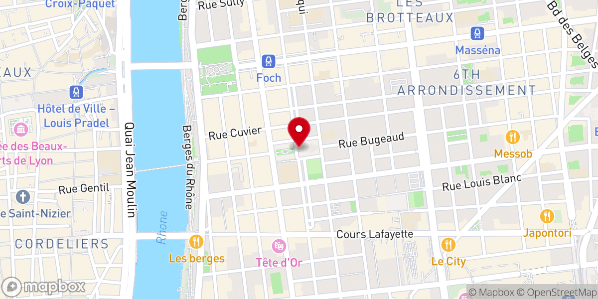 Map showing location of Église Saint-Pothin de Lyon