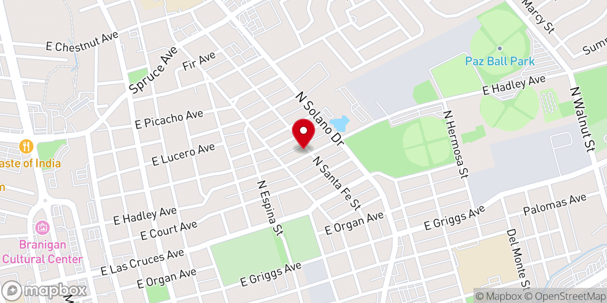 Map showing location of Spanish Church of the Nazarene