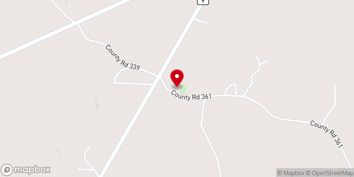 Map showing location of Friendship Church