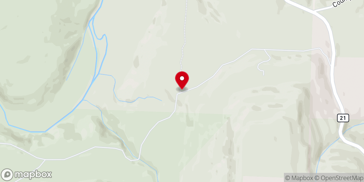 Map showing location of Mountain View Church