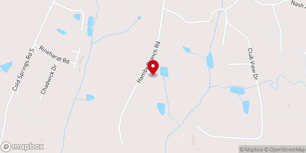 Map showing location of Reeve's Chapel AME Zion Church