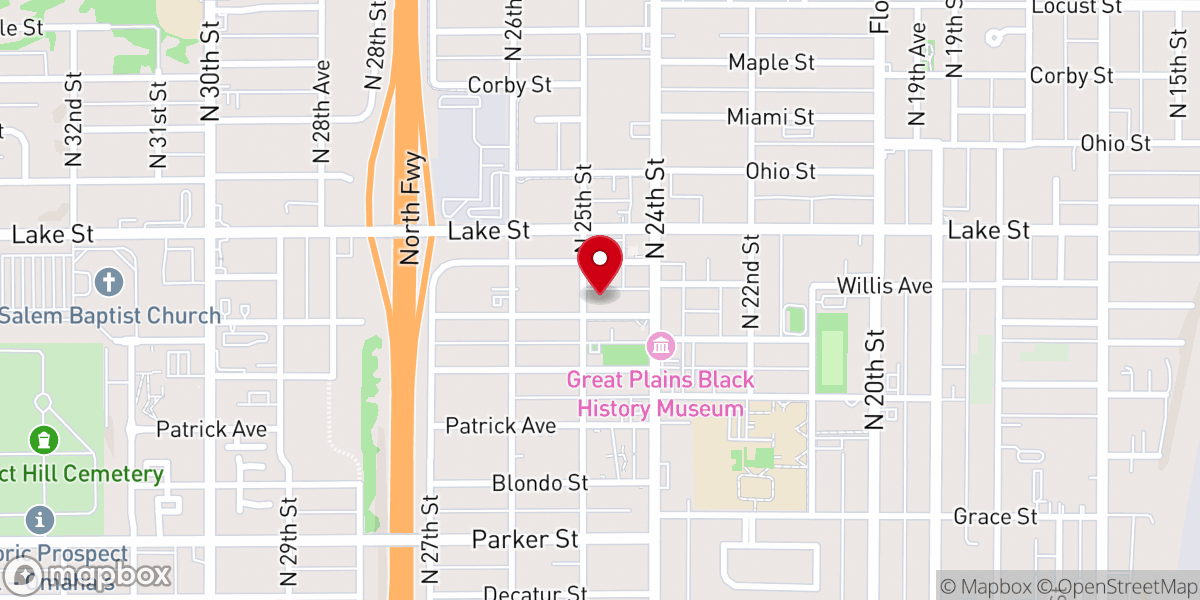 Map showing location of Shiloh Missionary Baptist Church