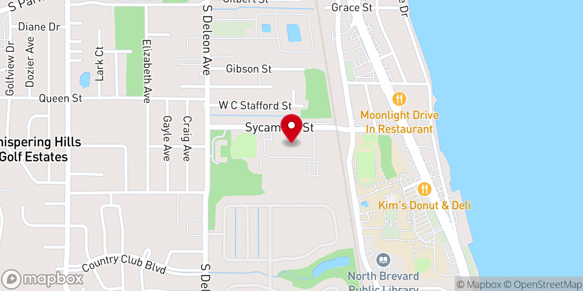 Map showing location of Christian Life Center-Titusville