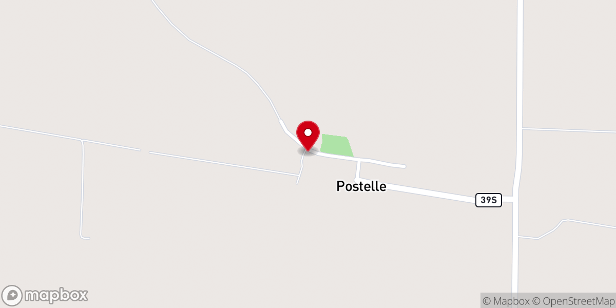 Map showing location of Long Grove Church