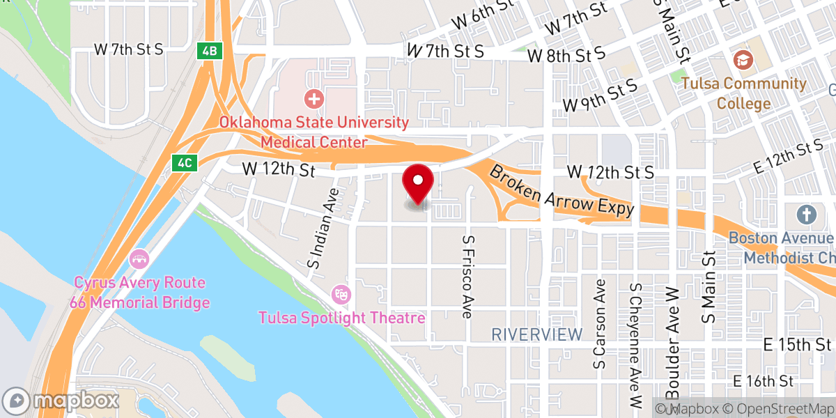 Map showing location of Holy Trinity