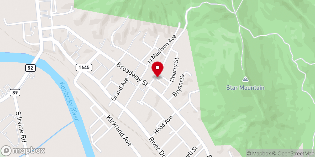 Map showing location of Irvine Free Methodist Church