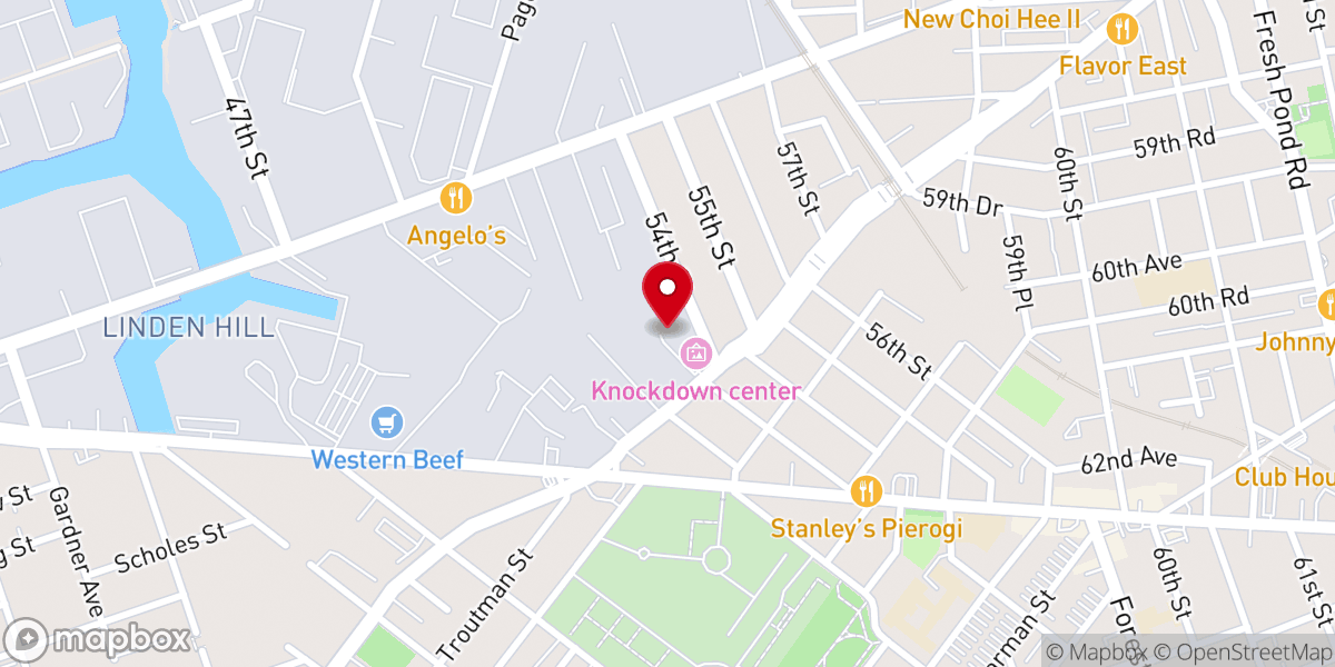 Map showing location of BASEMENT NY