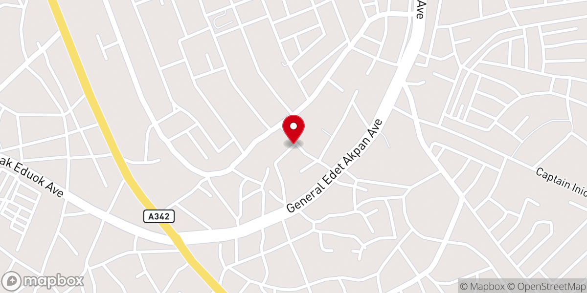 Map showing location of Providence Baptist Church Uyo