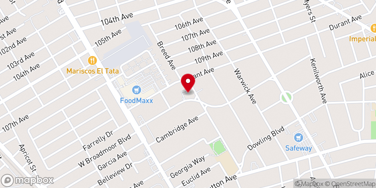 Map showing location of St Peter's Lutheran Parish Hall