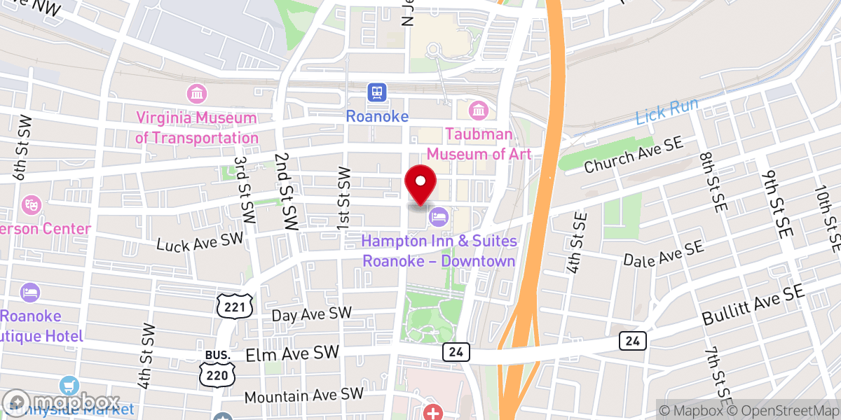 Map showing location of Rendezvous Studio & Events