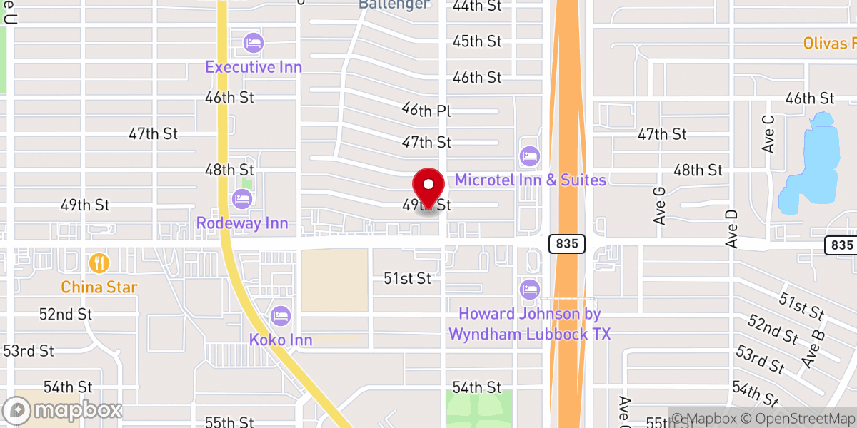 Map showing location of Providence Baptist Church