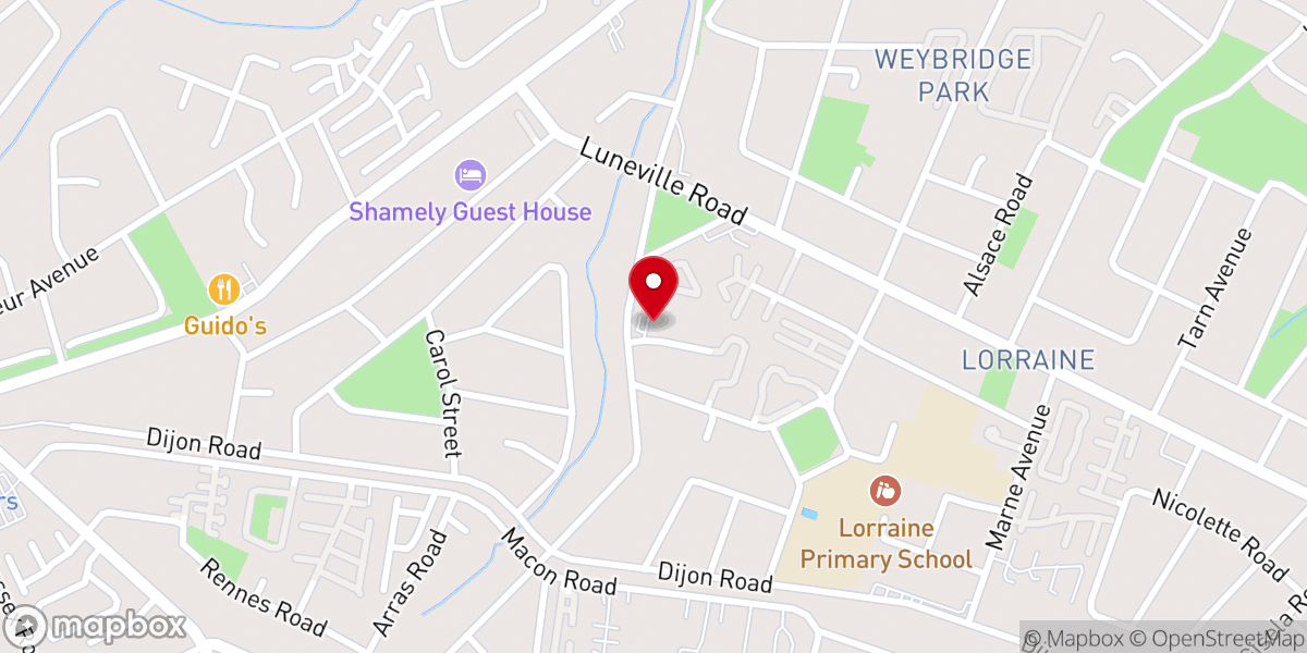 Map showing location of The Storehouse Church