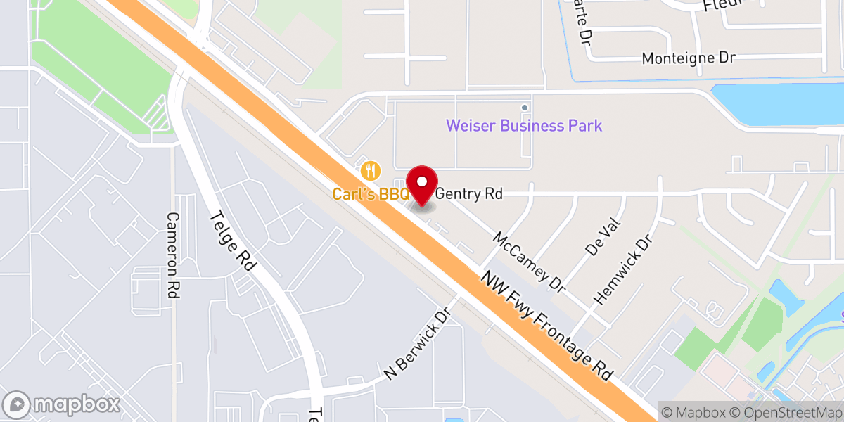 Map showing location of Cypress Creek Baptist Church