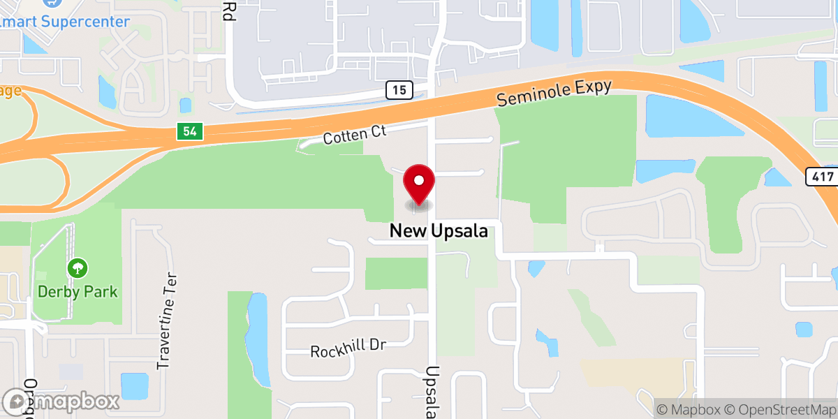 Map showing location of Powerline Church