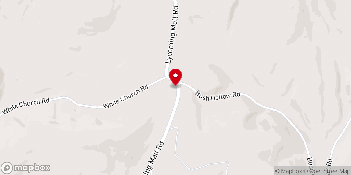 Map showing location of St James Lutheran Church