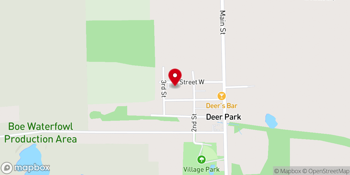 Map showing location of Saint Paul Lutheran Church