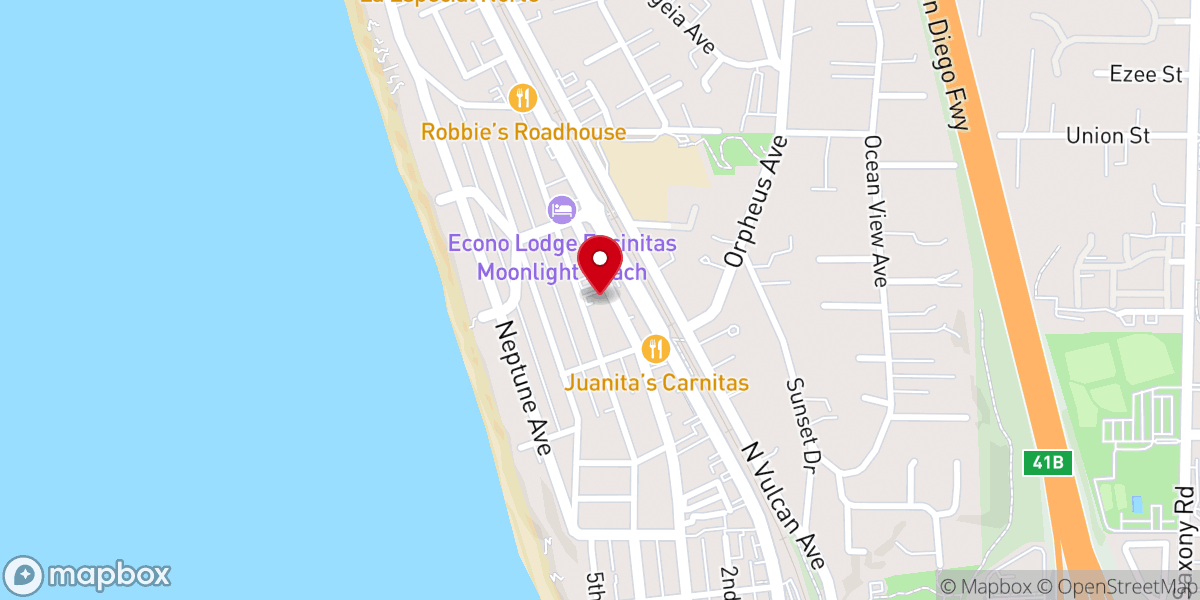 Map showing location of El Camino Memorial - Encinitas