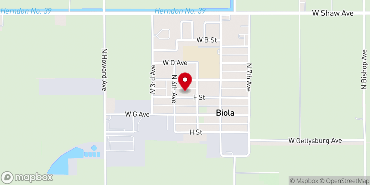 Map showing location of El Camino Worship Center