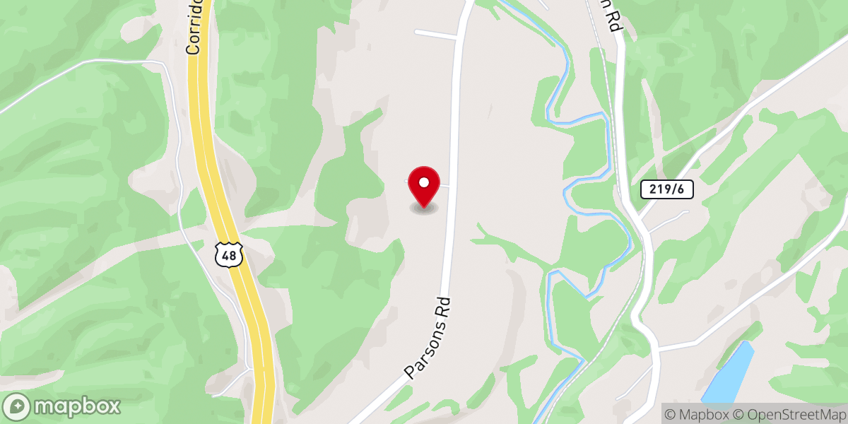 Map showing location of Elkins Alliance Church