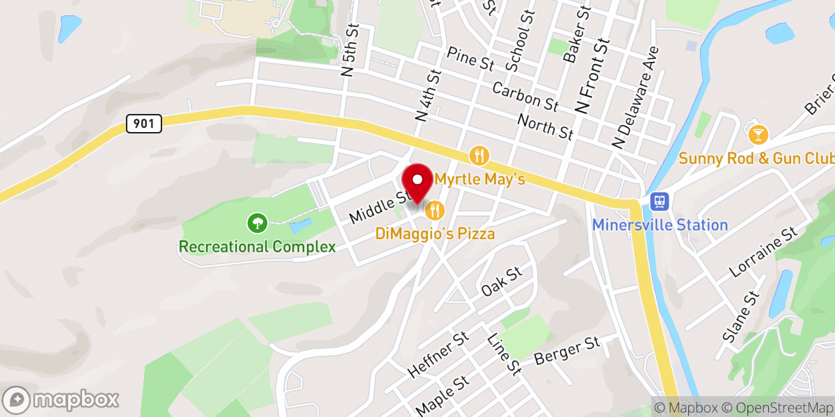 Map showing location of Emanuel UCC Church