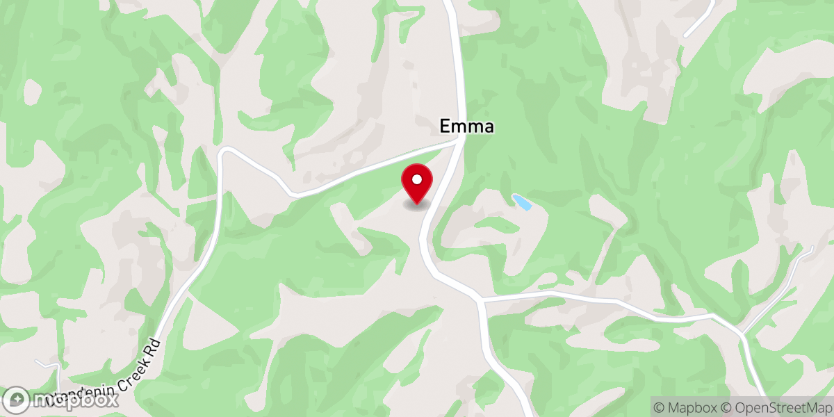 Map showing location of Emma Chapel Church